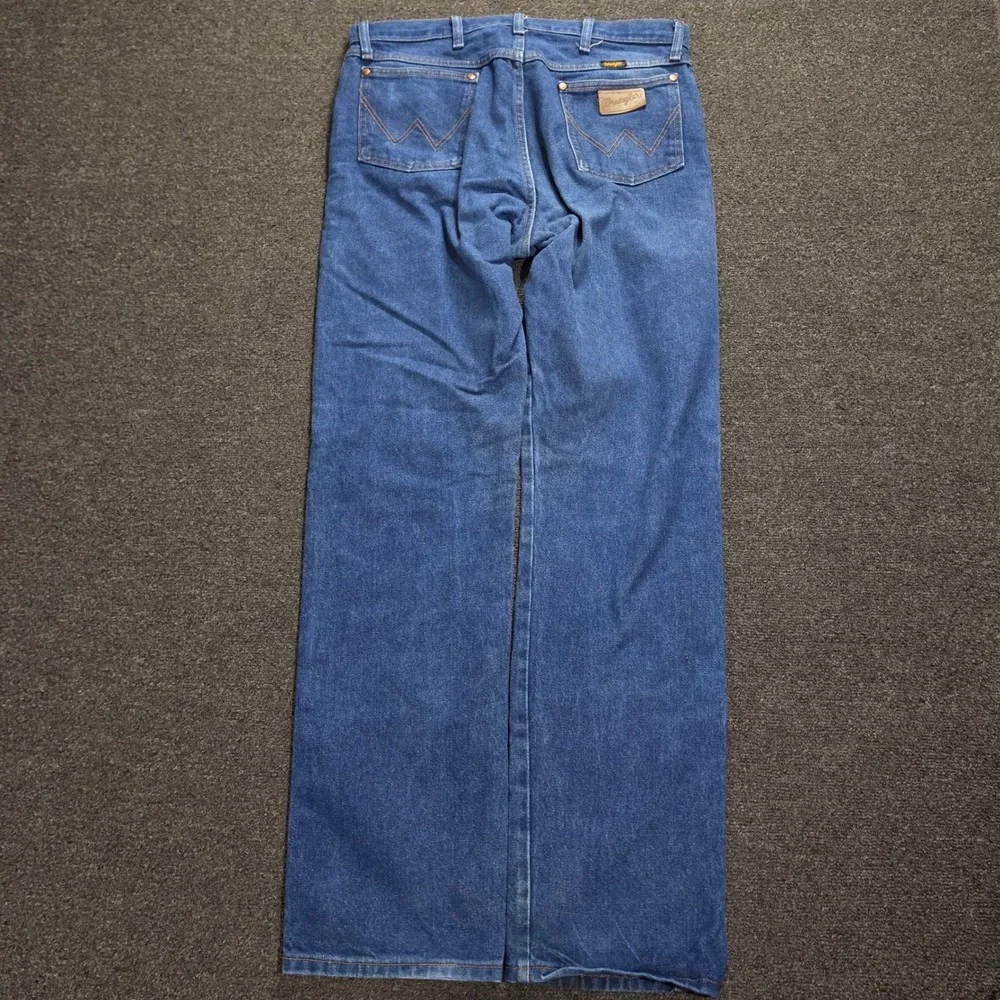Vtg Wrangler Cowboy Cut Jeans Mens 34x34 Blue 13MWZPW Original Fit Straight Leg